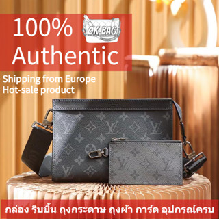 👜หลุยส์วิตตอง Louis Vuitton Gaston Shoulder Bags  กระเป๋าสะพายหลังมัลติฟังก์ชั่น