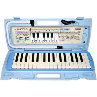 จัดส่งตรงถึงญี่ปุ่น Yamaha YAMAHA Pianica Keyboard Harmonica 32-Key Blue P-32E โทนสีพลาสติกแข็ง เคส รวมอยู่ด้วย