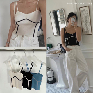 💫พร้อมส่ง💫Soyou tank • เสื้อไหมพรม สายเดี่ยว ผ้าร่อง ทรงสั้นเนื้อผ้าทอ นุ่มมากๆ ดีเทลเก๋ๆไม่ซ้ำใคร สายปรับได้ by valen