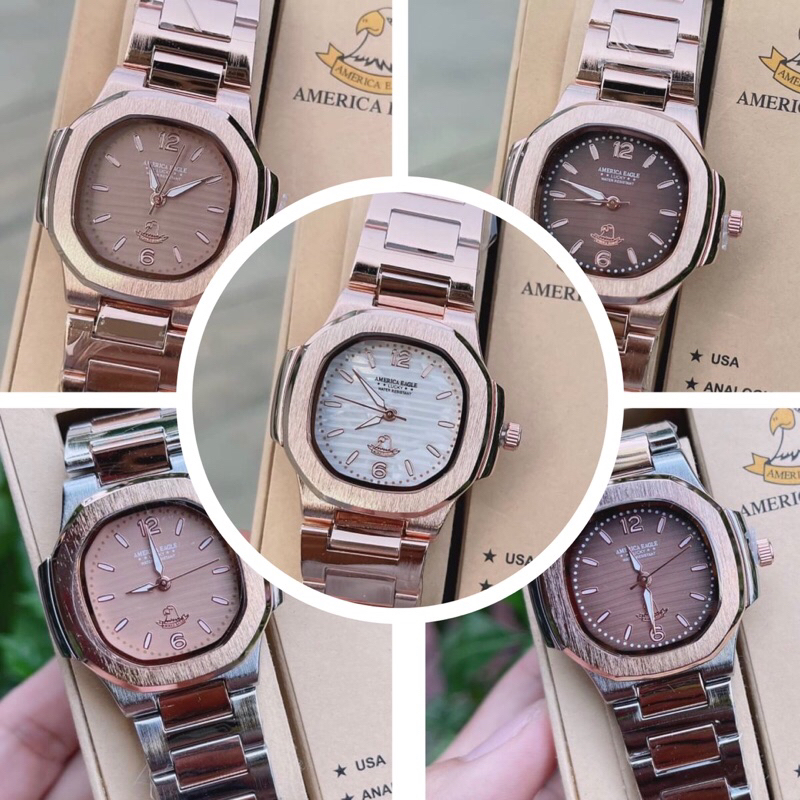 💥Amarica Eagle (ชื่อใหม่Grand Eagle) นาฬิกาแท้กันน้ำ