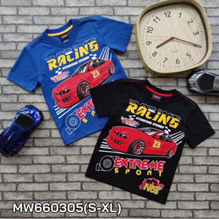 เสื้อยืดเด็กชาย แบรนด์แท้ Wheel&amp;Wing สำหรับเด็กไม่เกิน12ปี MW660305 (S-XL)