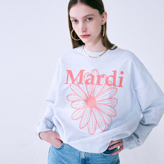 Mardi Mercredi SWEATSHIRT FLOWERMARDI_HEATHER CORAL direct shipiing from korea