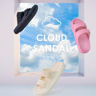 Kim&amp;Co. CLOUD SANDAL(KS001W) รองเท้าแตะแฟชั่นผู้หญิง พื้นนุ่มสบาย ไม่เมื่อยเพิ่มความสูงอีก 4 ซม.