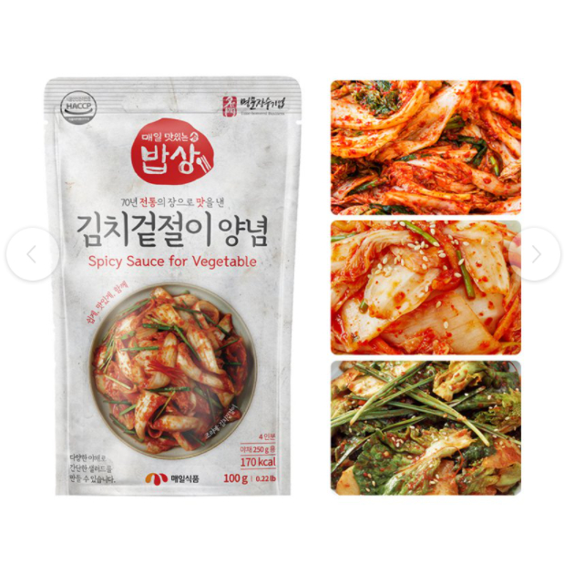 ซอสเกาหลีกิมจิ 100g Maeil Kimchi Sauce ซอสทำกิมจิ ซอสเกาหลี 매일 김치겉절이 - รูปที่ 4