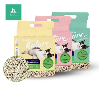 ทรายเต้าหู้ ออร์แกนิค100% ผลิตจากกากถั่วเหลืองธรรมชาติ ทรายแมว Cat Litter ทรายแมวเต้าหู้ (6 ลิตร)