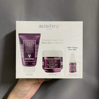 SisleySet 3Pcs Black Rose Cream Skin Infusion Discovery Program 50ml.Collection Rose Noire Black Rose Masque60ml