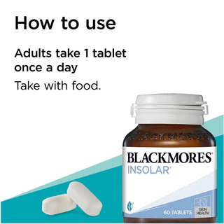 Blackmores Insolar 60 Tablets บำรุงผิวในระดับชั้น DNA