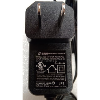 Genuine AC Adapter HOIOTO ADS-12FG-12N อะแดปเตอร์ 1A 12V CCTV HiLook,Hikvision,Dahua 12V ของแท้ ของใหม่ ประกัน 1 ปี