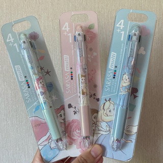 ปากกา Sarasa 4+1 ลายเจ้าหญิง Disney