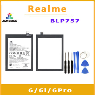 JAMEMAX แบตเตอรี่สำหรับ Realme6/6i/6Pro  Model BLP757 คุณภาพระดับพรีเมี่