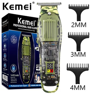 Kemei-1928 เครื่องปัตตาเลี่ยนตัดผมไฟฟ้าหน้าจอLCDร้านตัดผมที่ตัดขนผมชาร์จ/ปัตตาเลี่ยนตัดผมไร้สาย ตัดผมได้ง่ายรวดเร็วขึ้น