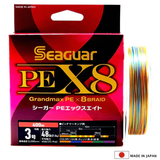 SEAGUAR GRANDMAX PE X8 150m 200m 300m 400m *** สาย PE จิ๊กกิ้ง แคสติ้ง ของแท้ญี่ปุ่น 100% ***