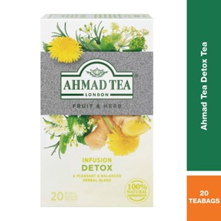 ชา Ahmad Tea London  Detox (Fruit &amp; Herbs) Infusion ขนาด 20 ซอง