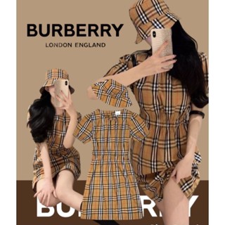 SET 2 PCS DRESS + HAT BURBERRY รุ่นนี้ต้องเก็บด่วนนน งานน่ารักมาก เนื้อผ้าอย่างดี  คอตตอน นิ่ม ลื่น เย็นๆ