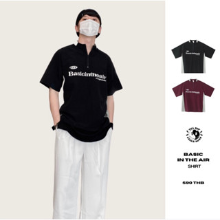 THEBOY-BASIC IN THE AIR เสื้อแขนสั้นคอจีน