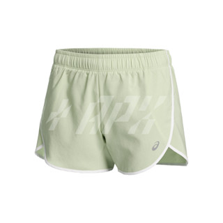 Asics กางเกงวิ่งผู้หญิง Icon 4in Short | Whisper Green ( 2012C820-300 )