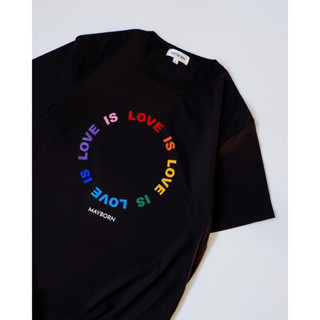 เสื้อยืดผ้าดีที่สุด ลาย LOVE IS LOVE