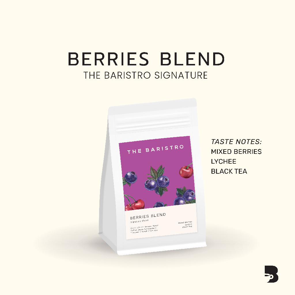 เมล็ดกาแฟ คั่วกลาง - Berries Blend The Baristro Signature