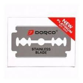 Dorco Stainless Blade ใบมีดโกน ตราดรอโก้ ใบมีด 2คม  (1กล่อง)