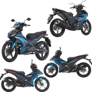 ชุดสี Yamaha Exciter-150 (รุ่น2) สีเงาตามรูป (แถมสติ๊กเกอร์) CYAN (CM6)