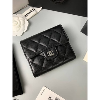 🔥🔥พร้อมส่งNew #Chanel Trifold wallet caviar VIP เทพ 📌หนังอิตาลีนำเข้างานเทียบแท้