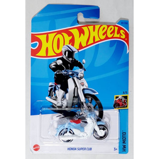 EEs โมเดลรถฮอตวิล รถโตโยต้าแวน ขนาดเล็ก Diecast Car Model Hot wheels 🔆 Honda Super Cub blue ความยาวรถประมาณ 7.0 ซม