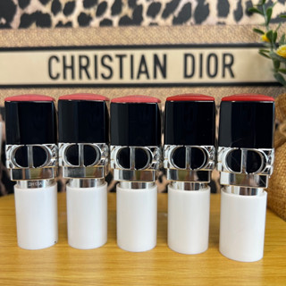 Dior Rouge Lipstick Refill Tester (3) 80-95% (Black) ทสเตอร์ขนาดปกติ.ปลอกขาวมือ80-95% ขายตามสภาพ.ของแท้.ส่งฟรี.มีปลายทาง