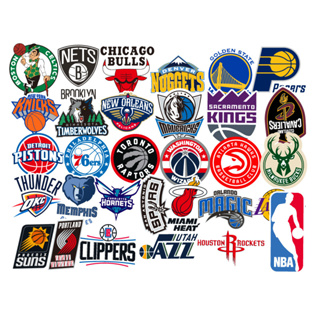 สติกเกอร์โลโก้ทีม NBA สำสหรับตกแต่งทั่วไป สติกเกอร์ PVC กันน้ำ พร้อมส่ง(097)