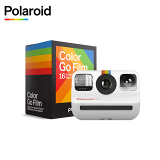 Polaroid Go (White) Instant Camera GO Analog สีขาว ประกันศูนย์ไทย + Polaroid Go Color Film Double Pack Instant Film Blac