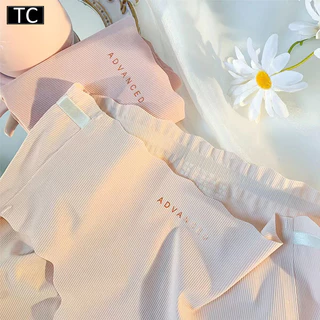 TC กางเกงในขอบหยัก ไร้รอยต่อสีพาสเทลผ้าลื่นใส่สบาย สีน่ารัก มีสินค้าพร้อมจัดส่ง รุ่น5007
