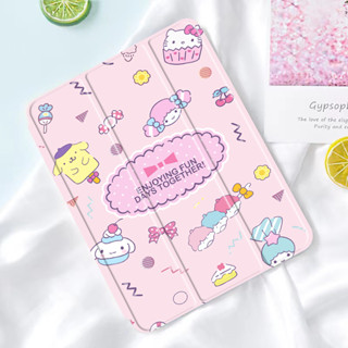 Hello kitty เคส TPU กันกระแทก ลายการ์ตูนน่ารัก เจน5/6gen7/8/9 แอร์1/2 air3/4 2015/17/21 pro10 5โปร เคสใส iPad case 9919