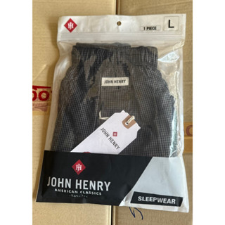 John Henry Underwear Boxer Ju 3821 สีดำ