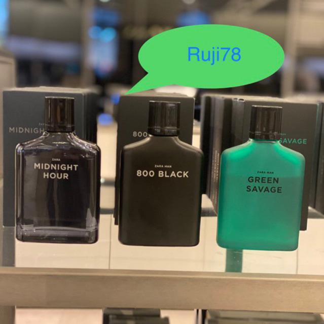 น้ำหอมผู้ชาย ZARA MAN 800 BLACK/Navy Black/ Green Savage/Blue Spirit