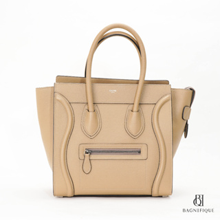 CELINE LUGGAGE MICRO BEIGE CALF RHW