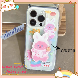 ❤️ส่งของขวัญ❤️ เคสไอโฟน 11 12 13 14 Pro Max แฟชั่น ฤดูร้อน น่ารัก กระต่าย ความนิยม Case for iPhone ป้องกันการตก