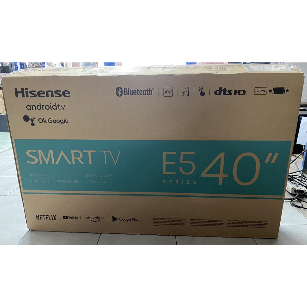 🎉 Hisense 40 นิ้ว Android TV FHD รุ่น 40A4200G / 40E5G | Full HD | Google Assistant | สินค้า B เกรด 