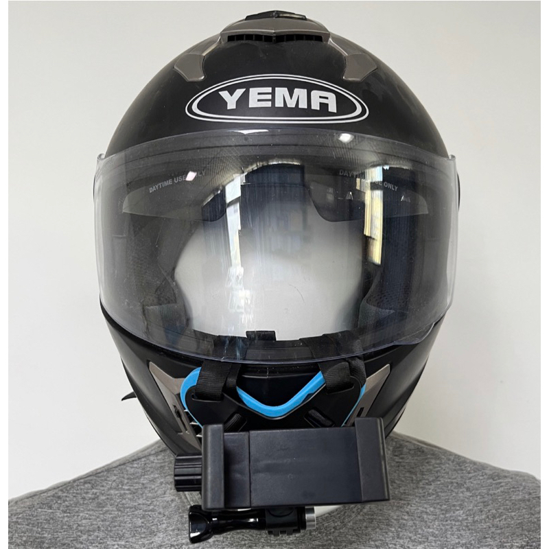 สายรัดคางหมวกกันน้อค พร้อมขาจับโทรศัพท์(รุ่นปุ่มหมุน) สำหรับ GOPRO กล้องแอคชั่น โทรศัพท์ for Action camera, Mobile phone