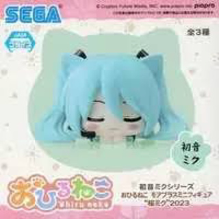 งานแท้ มือ 1 SEGA Vocaloid - Hatsune Miku Series Ohiruneko More Plus Mini Figure