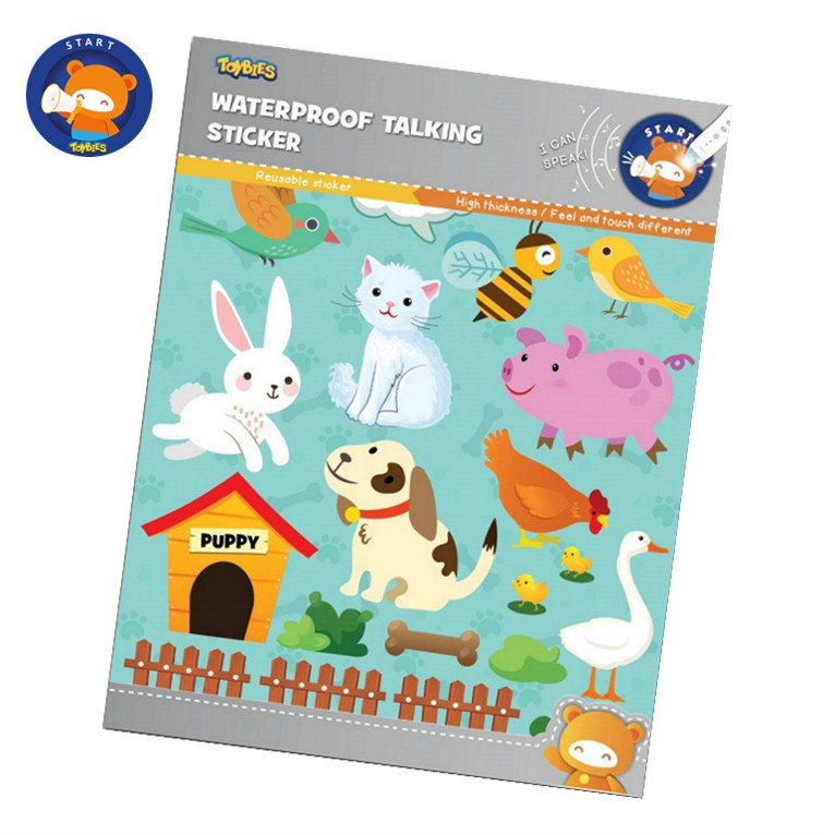 Toybies สติ๊กเกอร์กันน้ำ ลายสัตว์เลี้ยง
