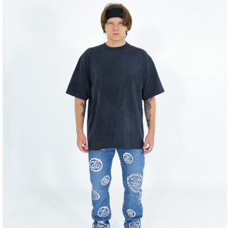 BTHD เสื้อยืดคอฟิต รุ่น ULTIMATE-C2 สีเฟด ทรงOversize