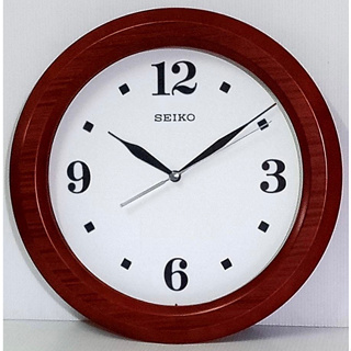 นาฬิกาแขวนผนัง ตัวเรือนผลิตจากไม้ (MDF / Zebra Wood Veneer) SEIKO รุ่น QXA772B สีน้ำตาล QXA772E สีส้ม QXA772L เขียว