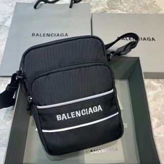 Balenciag MENS SPORT SMALL MESSENGER BAG IN BLACK/WHITE [SALE]