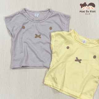 พร้อมส่ง‼️ เสื้อยืดเด็ก ทรงโอเวอร์ไซส์ สกรีนลายน่ารัก(รุ่นบาง)
