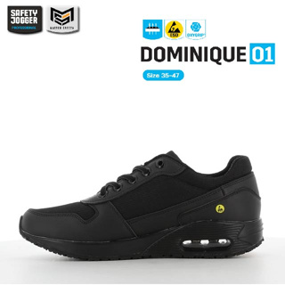 [รับประกัน 3 เดือน] Safety Jogger รุ่น DOMINIQUE O1 รองเท้าผ้าใบใส่ทำงานสำหรับผู้หญิง กันลื่น ป้องกันไฟฟ้าสถิต ESD