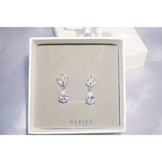 Neriza Jewelry/ต่างหูระย้าเพชรสังเคราะห์ ประกายเทียบเท่าเพชรแท้ NE049