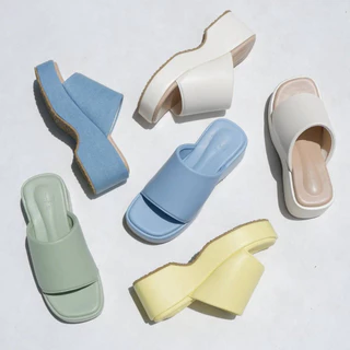 การันตีความนุ่ม!! ไซส์36-42 MAREE รองเท้าส้นตึก สูง 2.5นิ้ว พื้นนิ่มและน้ำหนักเบามาก รุ่นมารี
