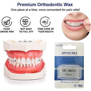 Wax Mint Orthodontic Wax (แว็กกันเจ็บ) 1ชิ้น Dr.Smith