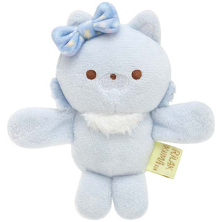 ตุ๊กตาจิ๋ว มีแม่เหล็กตรงมือ Plush Magnet Theme Niko Niko Happy For You ลาย Aoi Ko-Okami rk / Rilakkuma