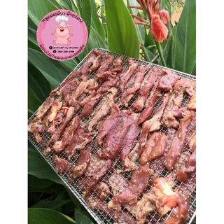 🐷ส่งเร็ว!!!หมูแดดเดียว คำอร่อย 150 กรัม 1 แพค