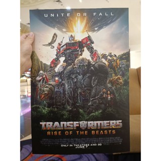 Poster “Transformers: Rise of the Beasts” โปสเตอร์ ทรานส์ฟอร์เมอร์ส:กำเนิดจักรกล อสูร งานแท้จากค่ายMajor